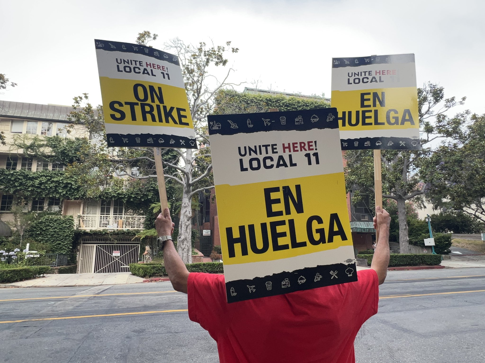 UNITE HERE Local 11 on Twitter "Three picket lines? Three picket signs