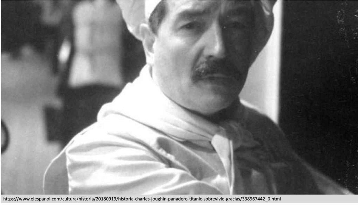 tony_breu's tweet image. 1/8
Charles Joughin, chief baker on the Titanic, survived for two-plus hours treading water in the frigid Atlantic Ocean after the ship had sunk.

The water was reportedly -2°C (28.4°F). 

Did alcohol aid his remarkable story of survival?