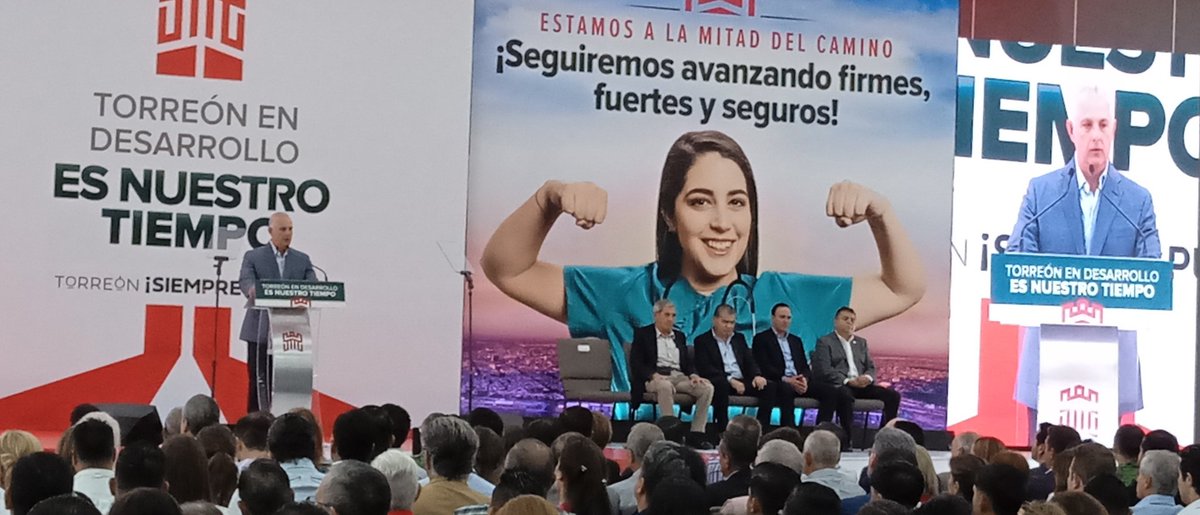 .<a href="/MunicipioTRC/">Municipio de Torreón</a> anuncia alcalde de #torreon nuevas obras en avenida Matamoros y el distribuidor vial Giro Independencia para conectar con la ciudad industrial de Torreón <a href="/RomanCepeda/">Román Alberto Cepeda</a> <a href="/CANACINTRA_Trc/">CANACINTRA Torreón</a> <a href="/EUCITAC/">CIT</a>