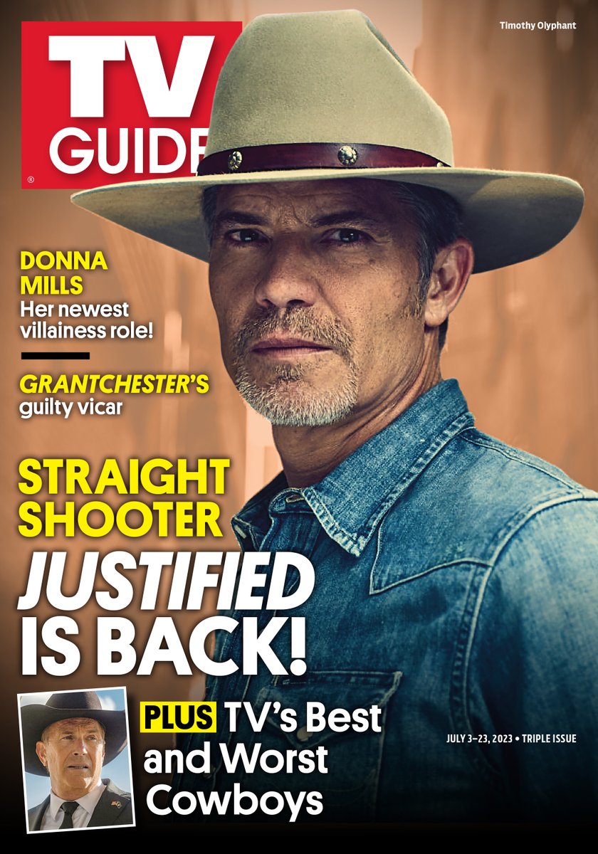 #Justified is back with #CityPrimeval on the cover of the latest issue of TV Guide Magazine