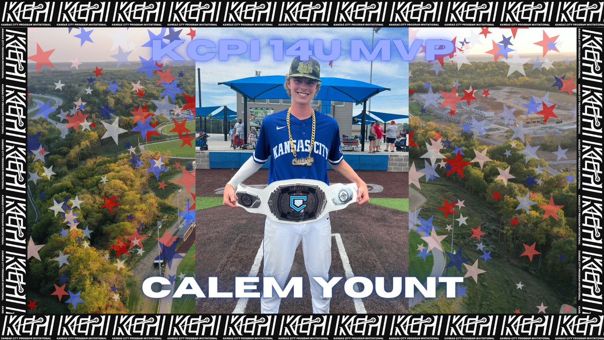 PBTKansasCity's tweet photo. Calem Yount takes home the MVP honors for the 14u division of the KCPI! Congratulations Calem!
#WhyPlayAnywhereElse https://t.co/V70VrxWigX