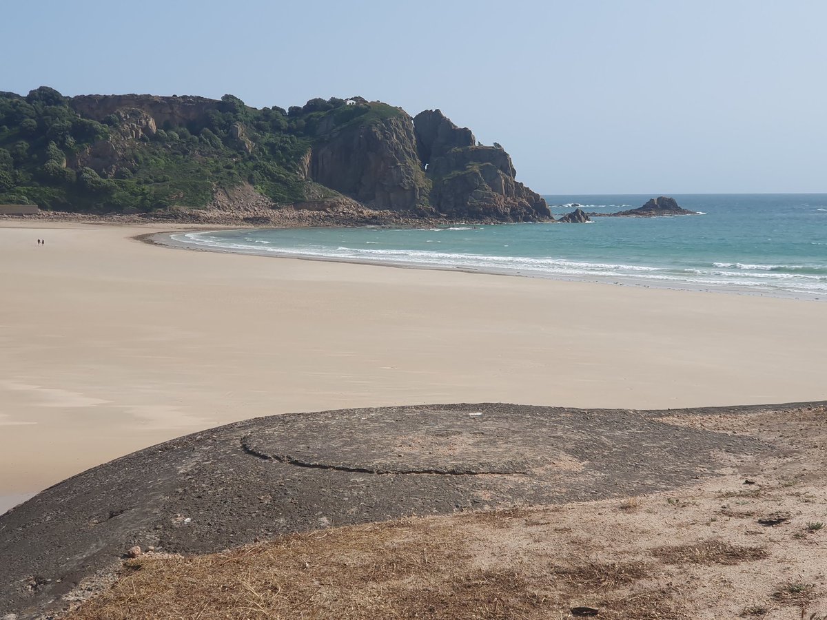 La Cotte viewed over a Tobruk