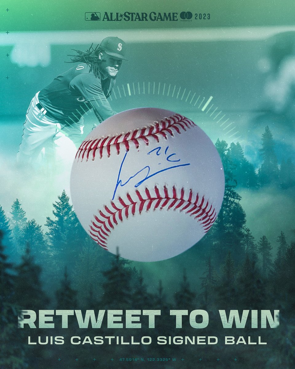 🤩 RETWEET TO WIN 🤩 La Piedra is heading to the All-Star Game! We’re giving away a Luis Castillo signed baseball and all you have to do is press that retweet button for a chance to win. #SeaUsRise