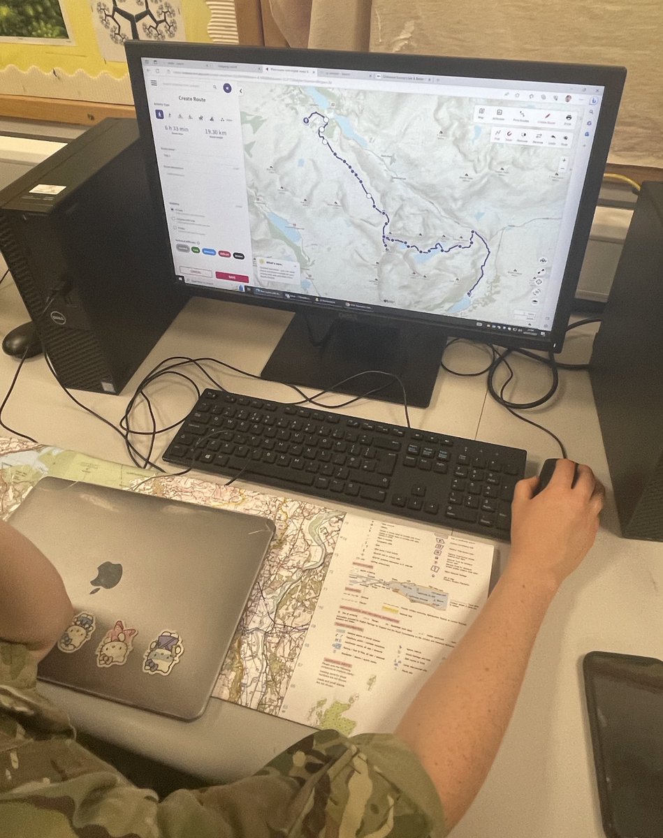 A busy evening with our senior cadets route planning ahead of their Gold expeds in @eryrinpa - lots of discussions about campsites and summit preferences!