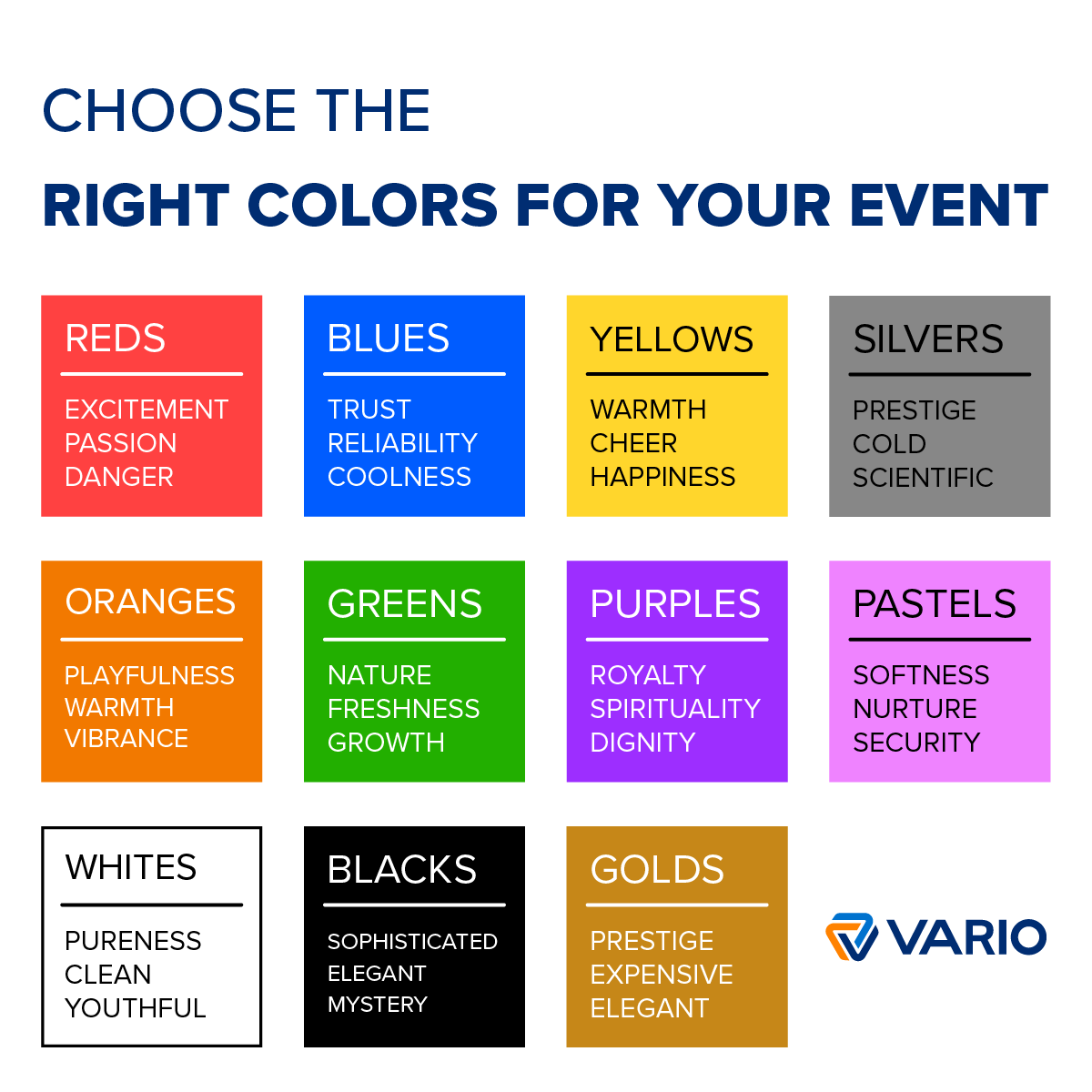 Varioproduction's tweet image. Discover the power of colors at your #corporateevent! Embrace the art of color coordination and create an unforgettable experience that reflects your corporate identity.

#EventPlanning #ColorPalette #EventDesign #CorporateBranding #EventEmotions