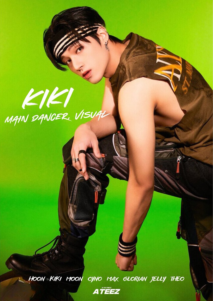 ⠀   
#ATEEZ #TW_OUTLAW #LEEVEENT     

1st Mini Album  
The World: Outlaw
Hoon &amp; Kiki Concept Poster A 

➫ 2023.07.09 (Mini Album Release)