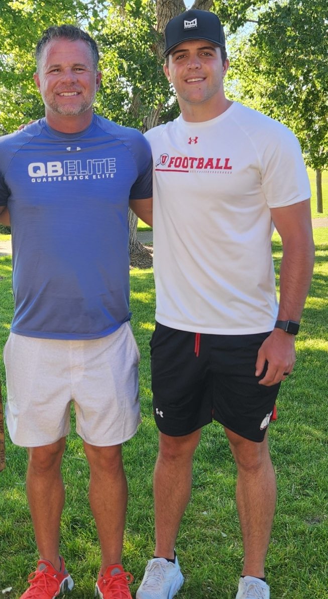 Dustin does a great job at @qbelite. Teaches the youth important life lessons along with “Eyes Up Do The Work”. Taught me a lot about both the quarterback position and becoming a better person #eyesupdothework