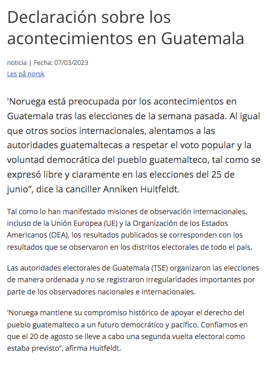 Emisoras Unidas On Twitter El Gobierno De Noruega Se Pronuncia Sobre emisoras-unidas-on-twitter-el-gobierno-de-noruega-se-pronuncia-sobre
