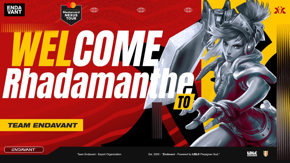 🧙‍♂️ | #LeagueOfLegends

Il est temps de vous annoncer le nom de notre nouveau Toplaner pour les prochaines étapes du #MNT !

Accueillez comme il se doit <a href="/RhadamantheLoL/">Rhadamanthe</a> ! Il est prêt à déferler sur la faille telle un éclair foudroyant ⚡

Benvingut 💛❤️