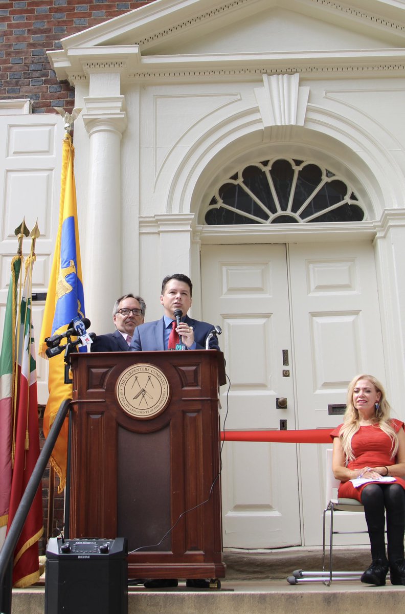 RepBrendanBoyle's tweet image. An honor to today mark the official re-opening of historic Carpenters Hall in Philadelphia, the site of the first Continental Congress. #PA2