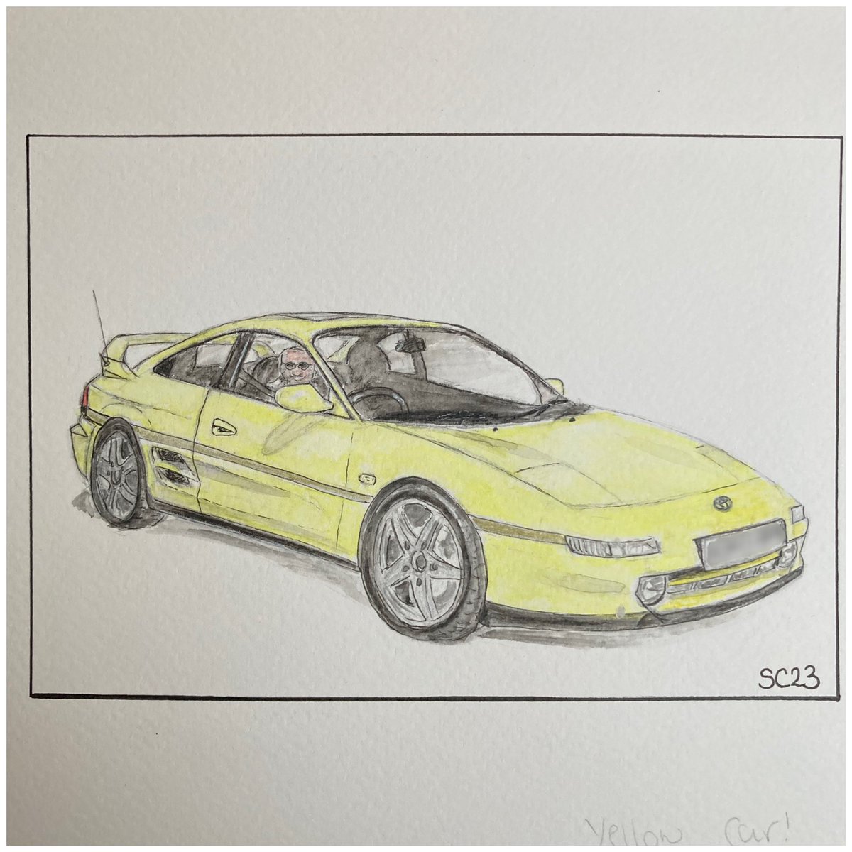 _ColourMeOnce_'s tweet photo. Yellow car. https://t.co/moDmjcalpC