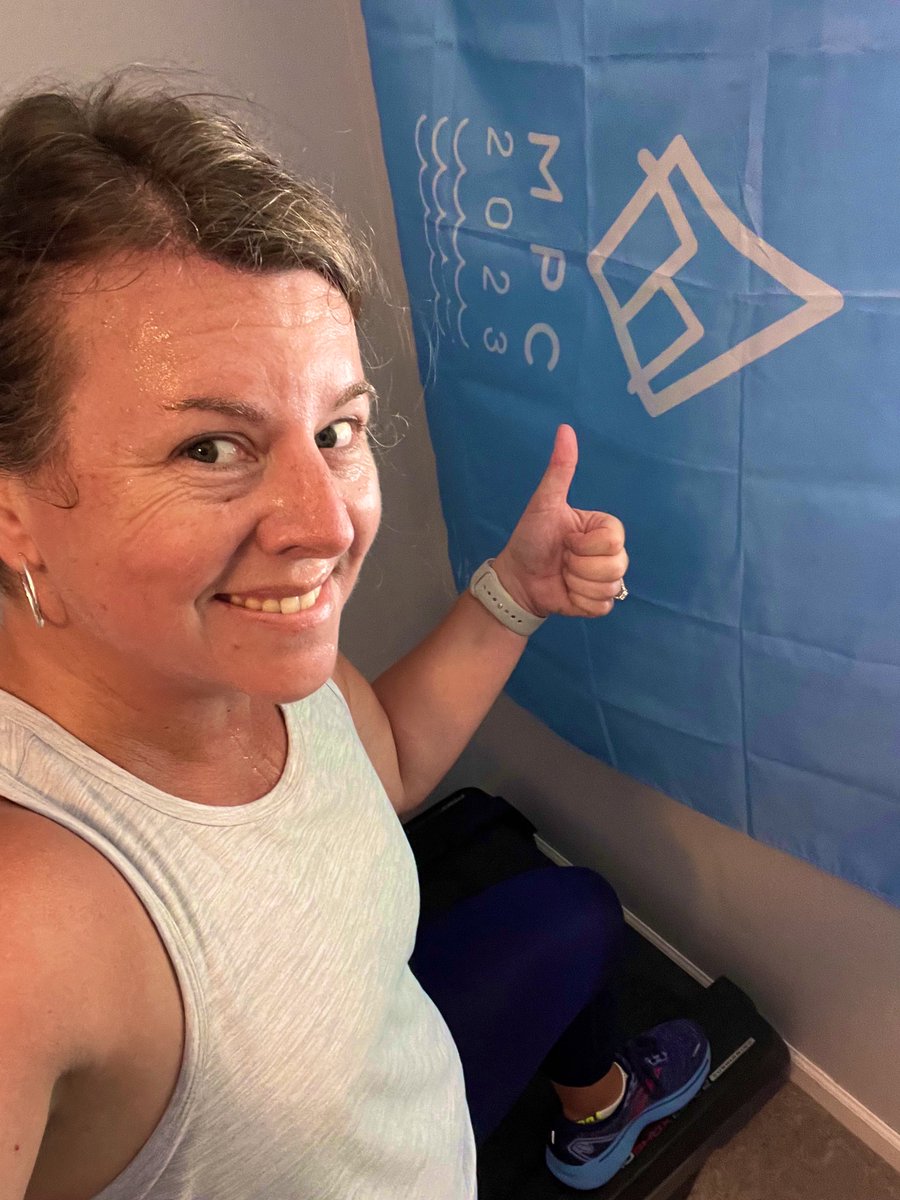 Thanks @MyPeakChallenge & #Peakers everywhere for your inspiration to keep pushing myself each day!! Finally got my flags up & they gave me the energy to get through AM2C4S2 today! #MPC2023 #MondayMotivation #loveourcommunity @HomeGymPeakers @SamHeughan  @CoachValbo