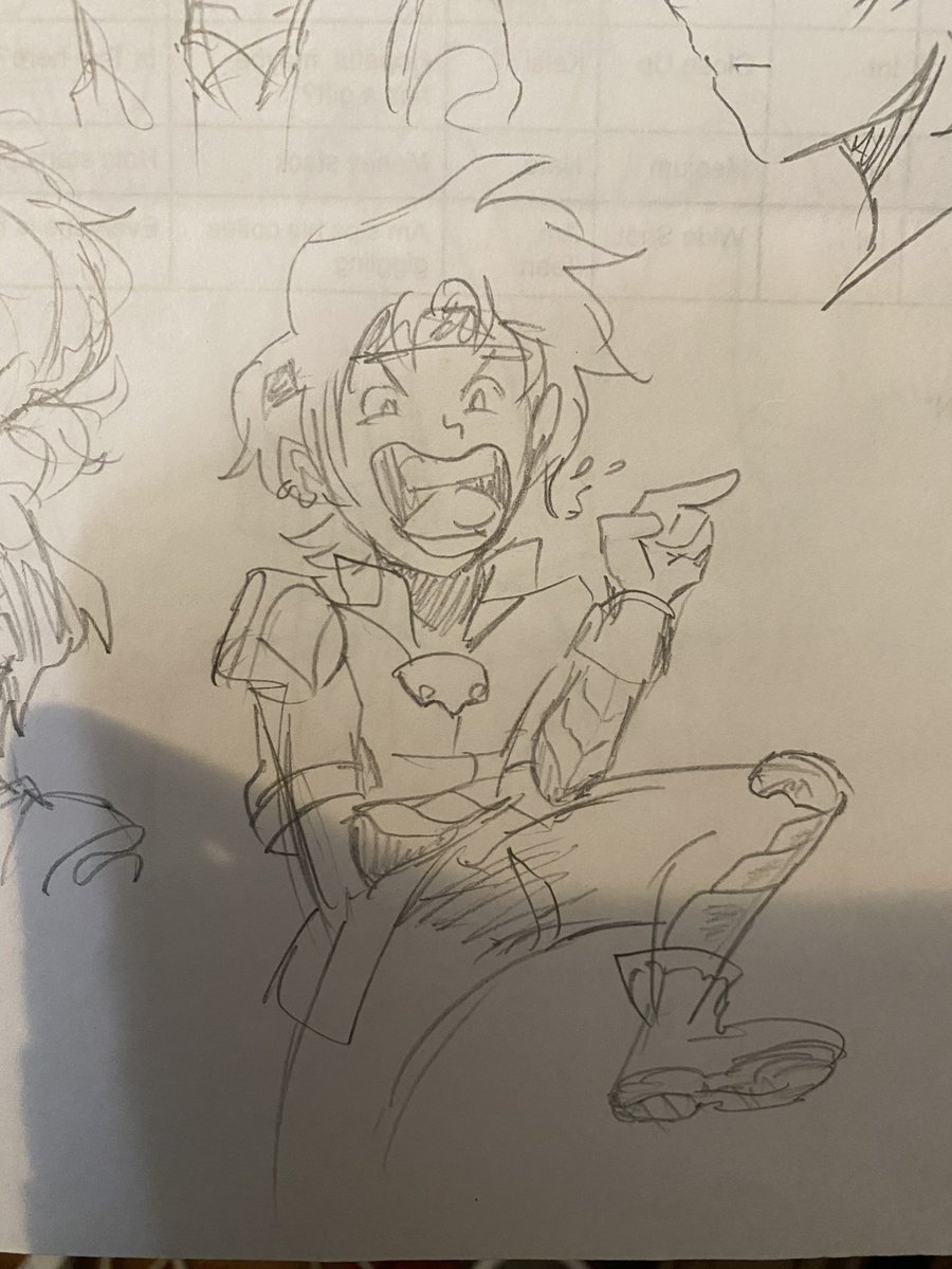 Sometimes I draw random faces and turn them into characters. I like this one.