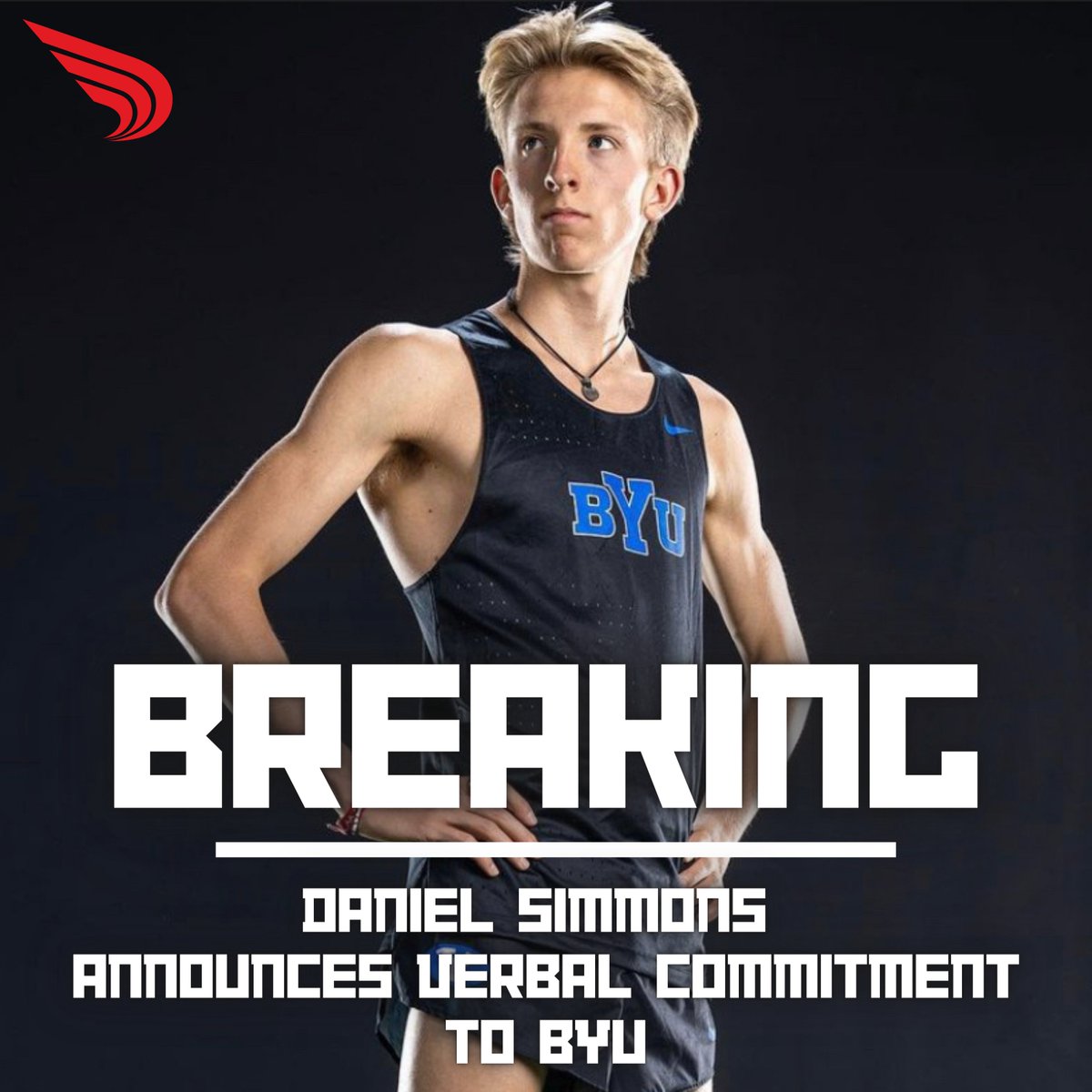 Reigning New Balance Nationals Outdoor 2-mile champion announces verbal commitment to BYU via Instagram. #dyestat #collegerunning