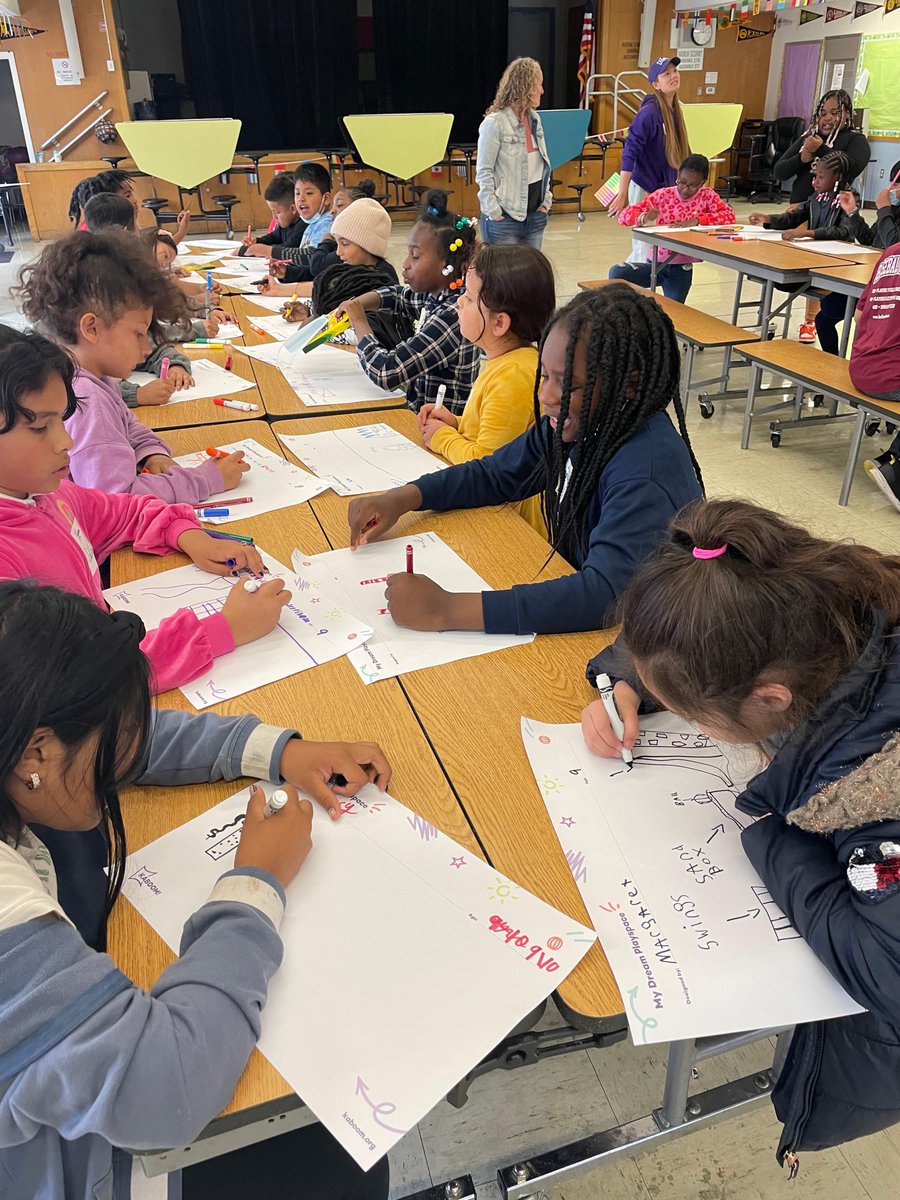 We don't start any new schoolyard remodel without getting input from our most important designers—the students themselves. Check out some of the amazing ideas these students had for their new playground and nature exploration areas! #playspaceequity <a href="/kaboom/">KABOOM!</a> @ousdnews