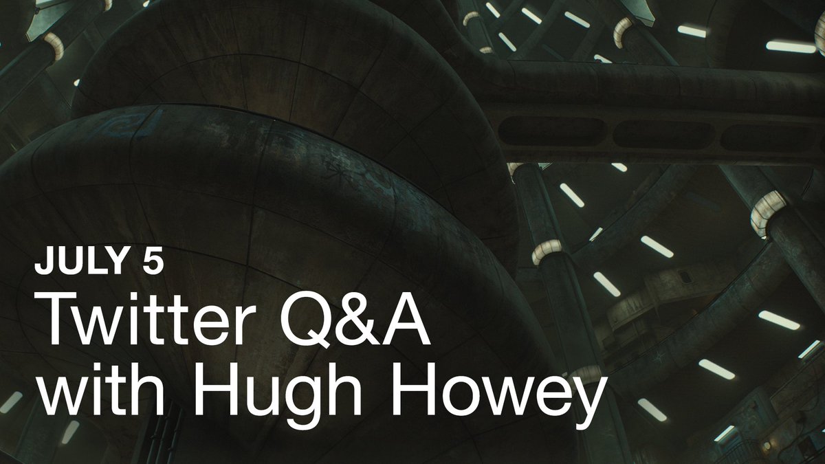 AppleTV's tweet photo. Still have questions about the #Silo finale? Ask @hughhowey in a @Twitter Q&A on July 5.
Use #SiloFinale to join. https://t.co/zMOKdCcZL9