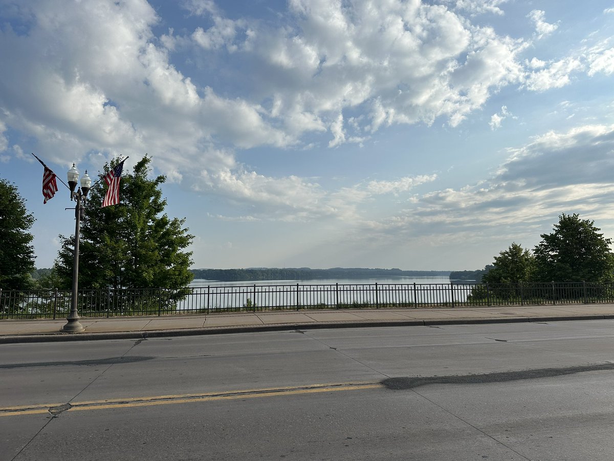 Day 92: Menomonie,WI to Black River Falls,WI - 85 miles.  Hot day out there today (high 80s).  Rolling hills and biked thru Amish country and saw some folks in carriages and shared a wave. Good day to get out early and avoid the afternoon heat.  Cool bike path with dinosaurs.