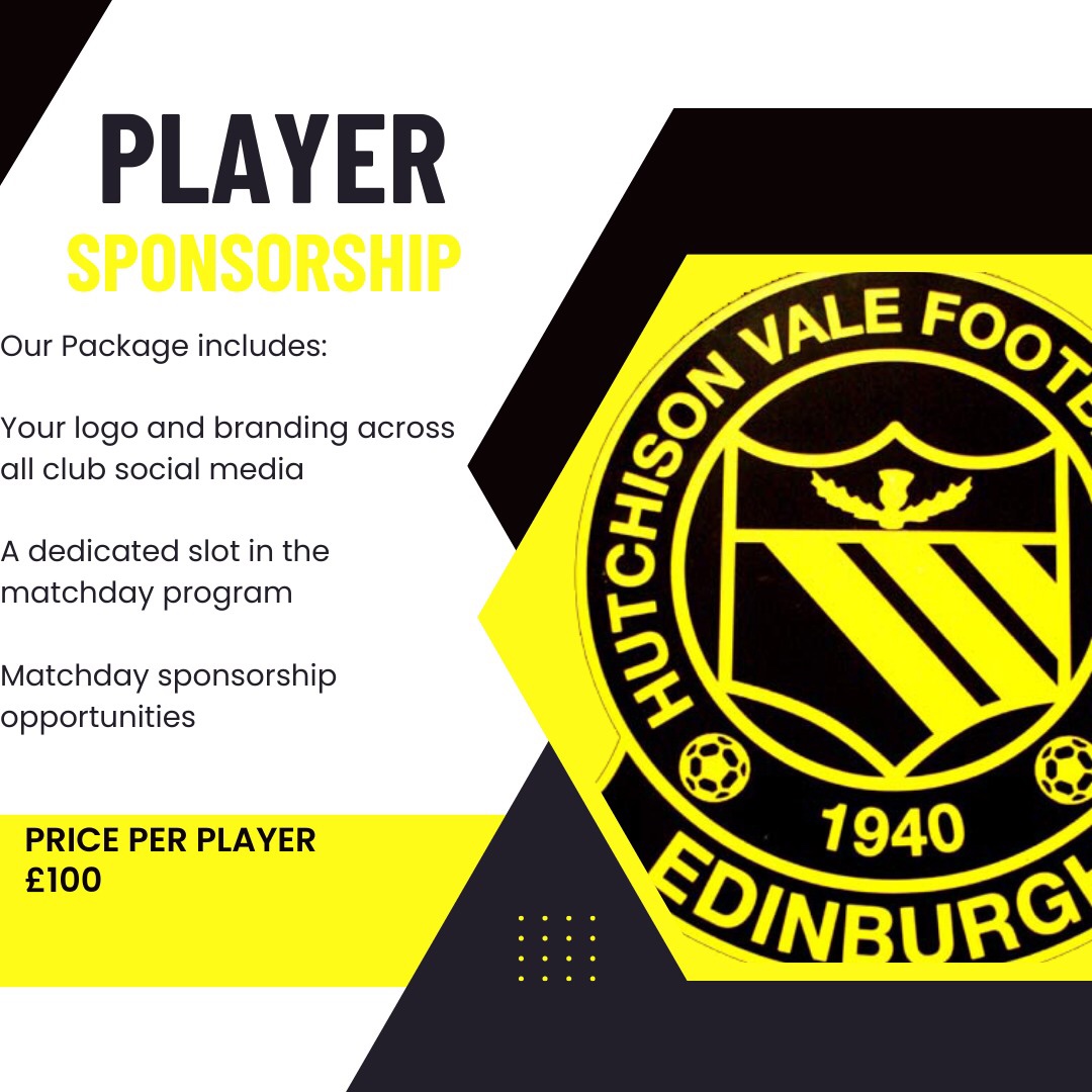 Player sponsorship📰 

A new season means new player sponsorship opportunities! 

With a clear presence across all club social media channels and matchday exposure our package is ideal for your business! 

Interested? Get in contact with us for more details
