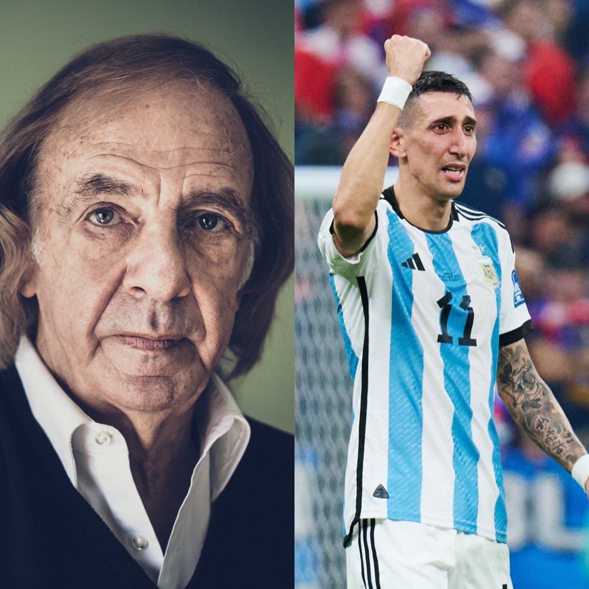 "Di María merece o mesmo reconhecimento que Messi, Maradona e Kempes. Está à altura dos melhores. É um jogador que representou como ninguém o futebol argentino em todos os lugares que jogou. Quando o vi campeão do mundo estava mais feliz por ele que por mim"

- César Luis Menotti