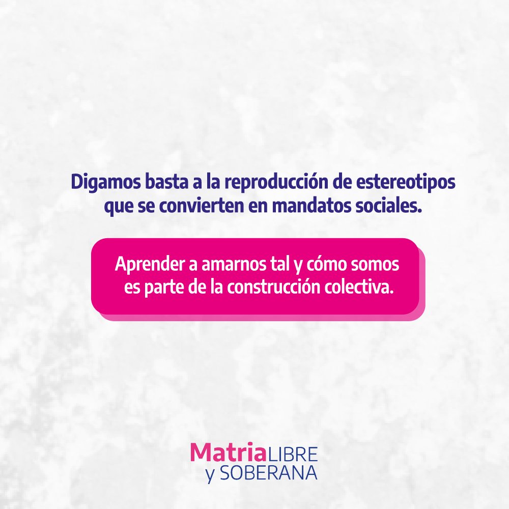 📣 Digamos basta a la reproducción de estereotipos que se convierten en mandatos sociales. 
 💓 Aprender a amarnos tal y cómo somos es parte de la construcción colectiva.

<a href="/BrujaVolando/">Vanina Cortijo</a> <a href="/CaroBeless/">Caro Belen</a> <a href="/aida_gotlib/">aida gotlib</a> <a href="/angela_oyhandy/">Angela</a> @FiloPetix