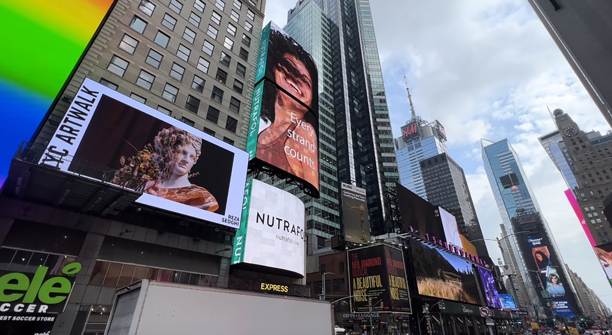 I was Honored to have my work being a part of NYC ArtWalk on TimesSquare, Curated by the iconic Artist Al Diaz.
This milestone in my journey would not have been possible without the support of Mohsen Zare, <a href="/Saratehraninia/">CRXA</a>, Ms. Rokni and Definitely <a href="/lifeofc/">Chikai</a>  Hats off to You guys