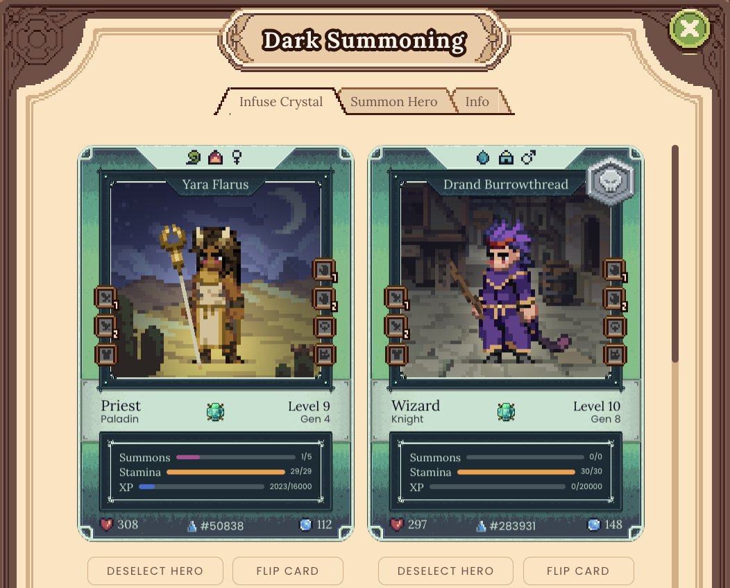 DFKnous's tweet image. Okay, that was the plan... except that some deep R(s) meddled with its profession, turning it into a MINER. 🫤

$JEWEL #DarkSummoning #Summoning #DFK #DefiKingdoms @DefiKingdoms #GameFi #RNG