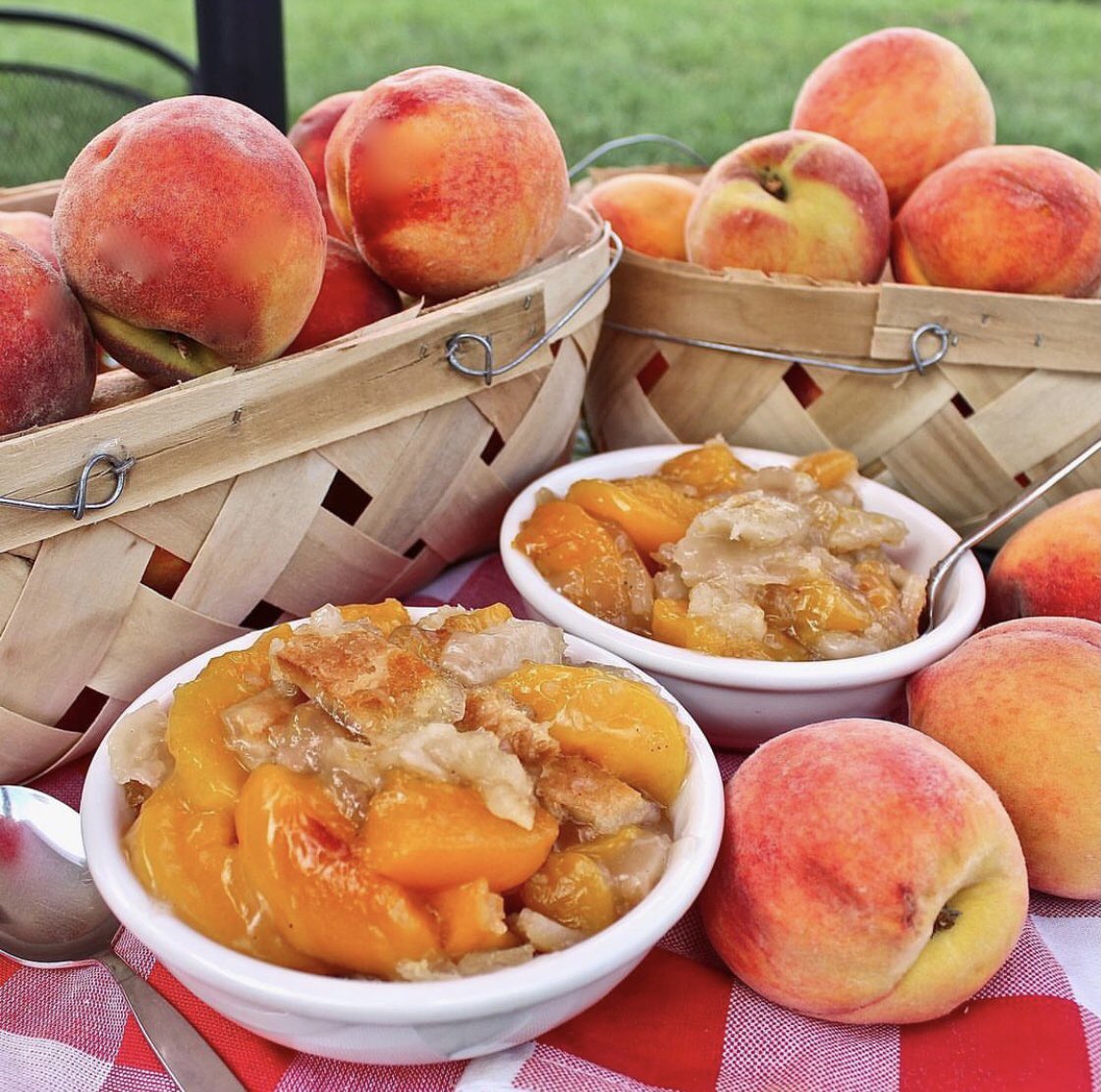 Swing by for a little peach cobbler and pick some up for the 4th! We’re here till 8 o’clock tonight, but closed Tuesday for the holiday. We’re back Wednesday at 11am. Have a safe & Happy 4th, y’all!! 🇺🇸