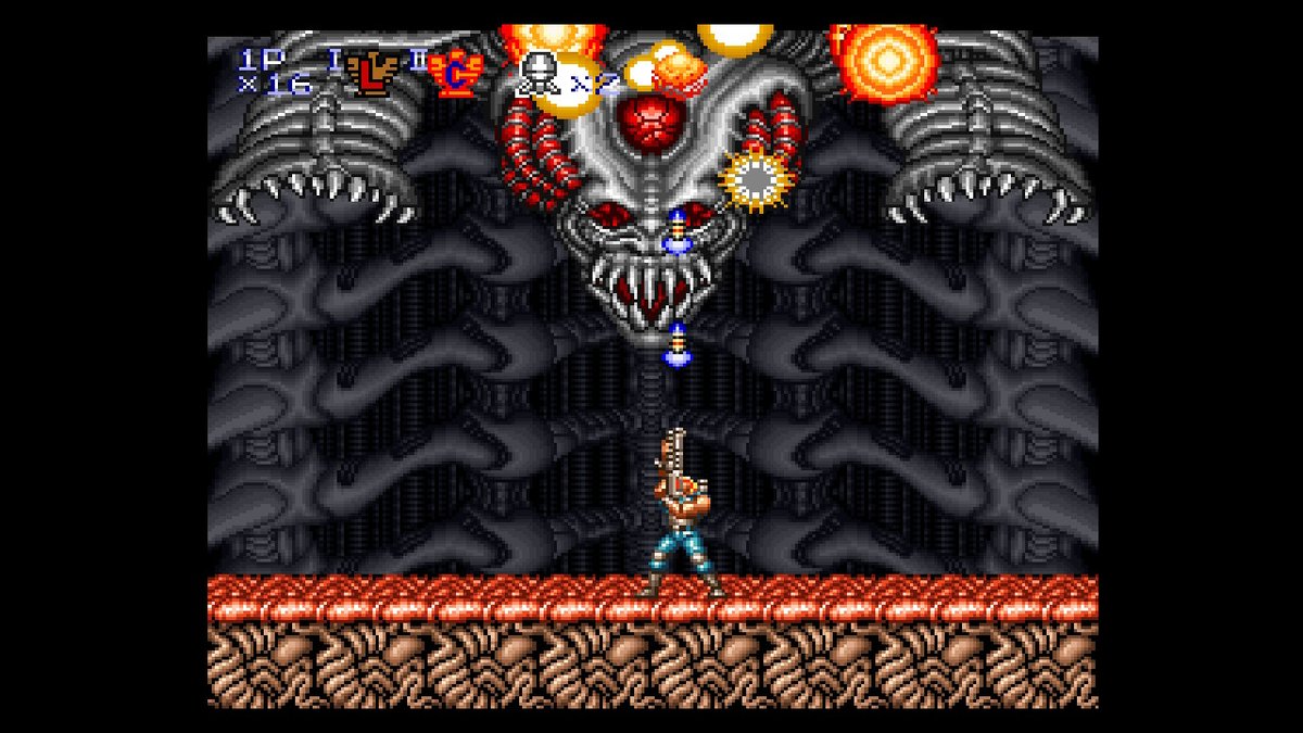 SJNxGaming's tweet photo. Just look at these bosses! Absolute carnage! #Gamersunite #Contra #SuperProbotector #16bit https://t.co/91oGCIAD0q