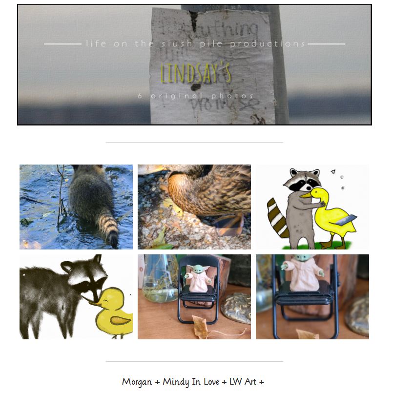 lindsaywinch's tweet photo. #today #yesterday #travel #read #food #art #nature #global #vancouver #britishcolumbia #goodmorning  

Morgan + Mindy In Love + LW Art +  + The Duck Song

See Clickbait: A Daily Story + Euro Trip + 6 Photos + More 

https://t.co/QzSATst6db https://t.co/m8lxoswqJb