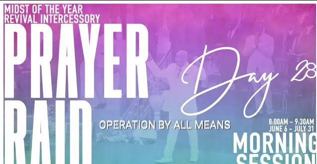 WinnersChapelNL's tweet photo. Midst Of The Year #PrayerRaid Operation - DAY 28 - OPERATION BY ALL MEANS - DAY 01 - Evening Session, MON., 03-07-2023 - From #Canaanland Via #Facebook :π https://t.co/ELjUPjv7qI π And Via #YouTube :π https://t.co/UljUsv3uQn π|π https://t.co/yElRzUlwXn π #CovenantHighways https://t.co/cJdY6rQNLh