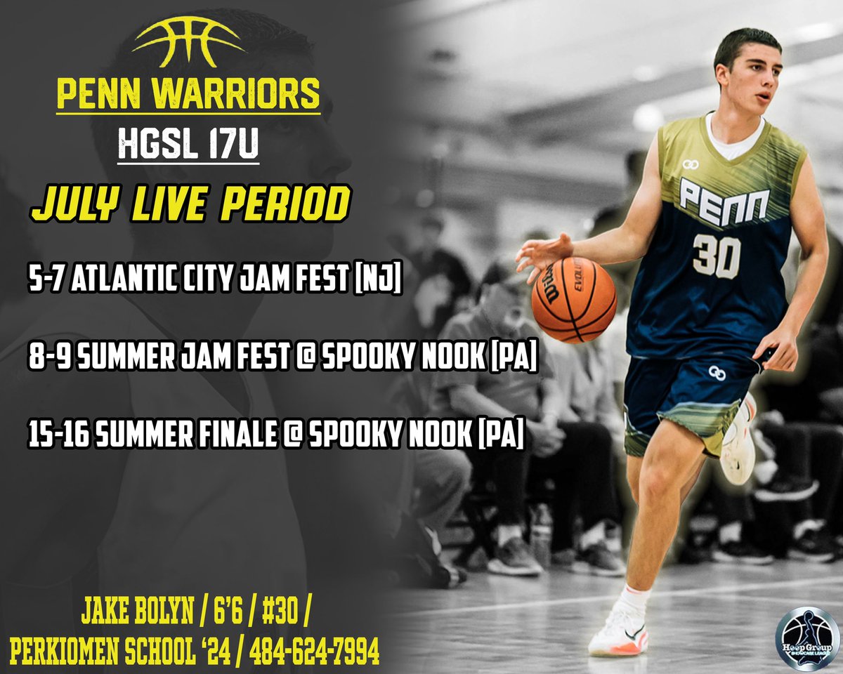 Remaining AAU Schedule🚨
<a href="/PennWarriors/">PennWarriors</a> <a href="/PerkBasketball/">Perkiomen School Basketball</a>