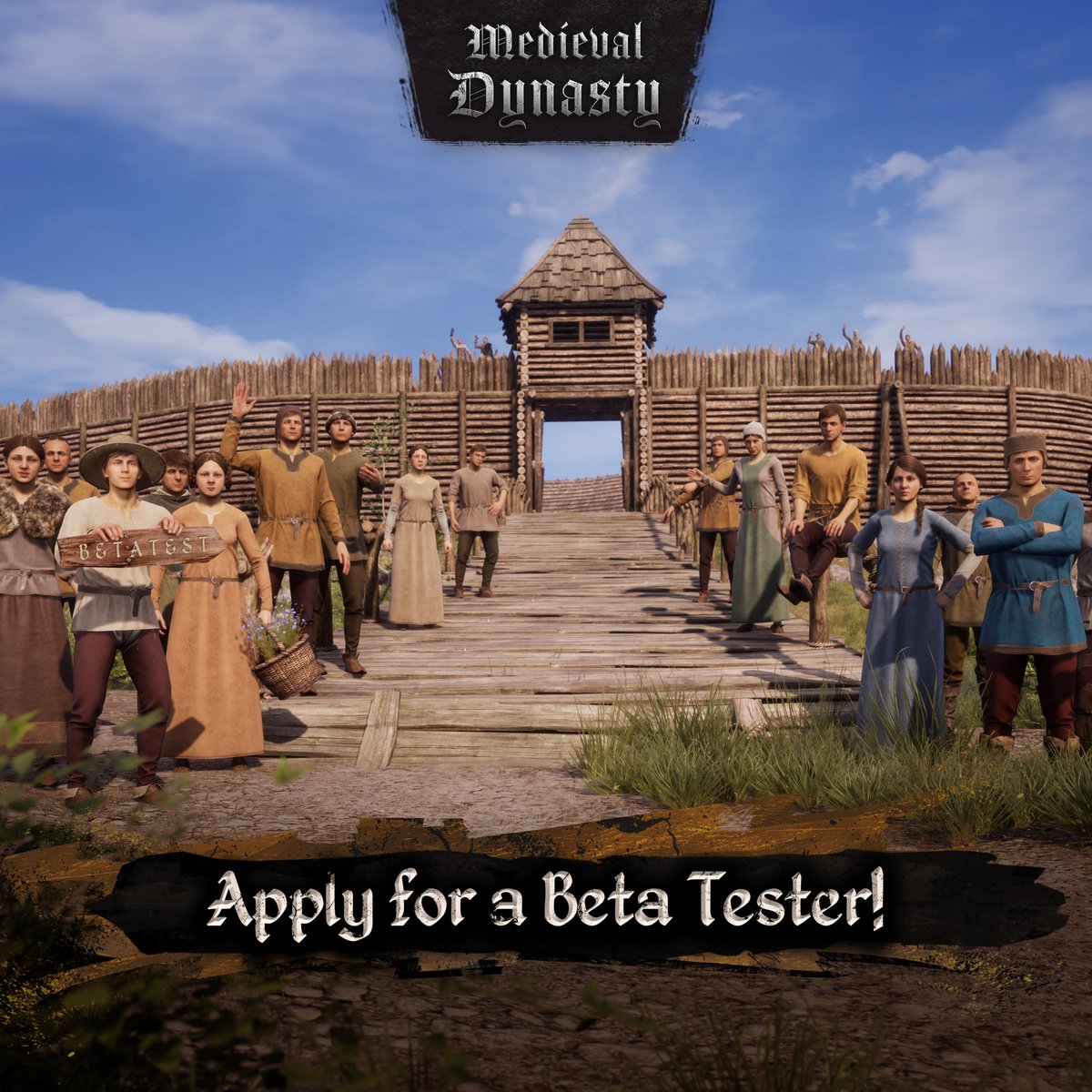 render_cube's tweet photo. Villagers, the time is now! Become a Medieval Dynasty Beta Tester of our biggest and most exciting addition to the game so far – the Co-Op Mode Update. Join the Medieval Dynasty Discord server to get more information and fill out the application form: https://t.co/KY93bbbeSq https://t.co/oa0LgpTKMx