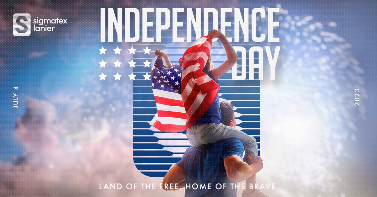 Wishing you a wonderful time this Independence Day. Happy #4thofJuly from Sigmatex Lanier! 🎆