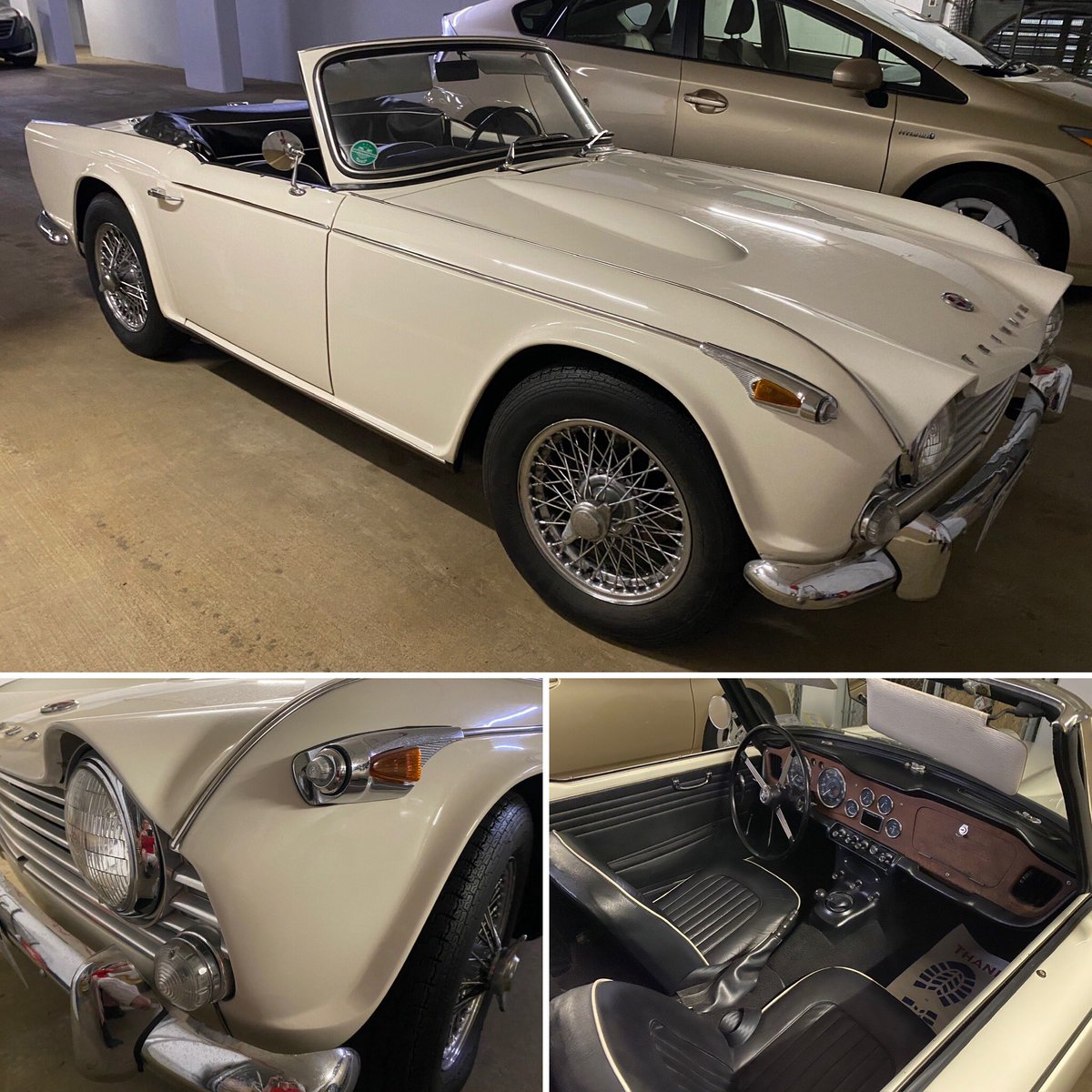 Capital_Triumph's tweet photo. It’s #MembersCarMonday!
Beverly D. bought this #Triumph #TR4A brand new in 1966.
Looks like it just rolled off the showroom floor 😎
#TR3, #TR250, #TR5, #TR6, #TR7, #TR8, #Spitfire, #GT6, #Stag, #Herald, #Vitesse, #Dolomite, #LittleBritishCar, #BritishLeyland #StandardTriumph https://t.co/56ZhBT8K2Q