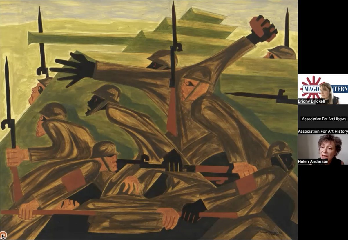Magic Lantern (@magiclanternart) on Twitter photo The incredible Beachhead by Jacob Lawrence, from his 1947 War Series <a href="/whitneymuseum/">Whitney Museum</a>, was one of several paintings we explored in our 4th annual Beyond the Frame primary CPD webinar - Art & Conflict - supported by <a href="/forarthistory/">Association for Art History</a>. Congrats to Helen & Briony for a brilliant session! The incredible Beachhead by Jacob Lawrence, from his 1947 War Series <a href="/whitneymuseum/">Whitney Museum</a>, was one of several paintings we explored in our 4th annual Beyond the Frame primary CPD webinar - Art & Conflict - supported by <a href="/forarthistory/">Association for Art History</a>. Congrats to Helen & Briony for a brilliant session!