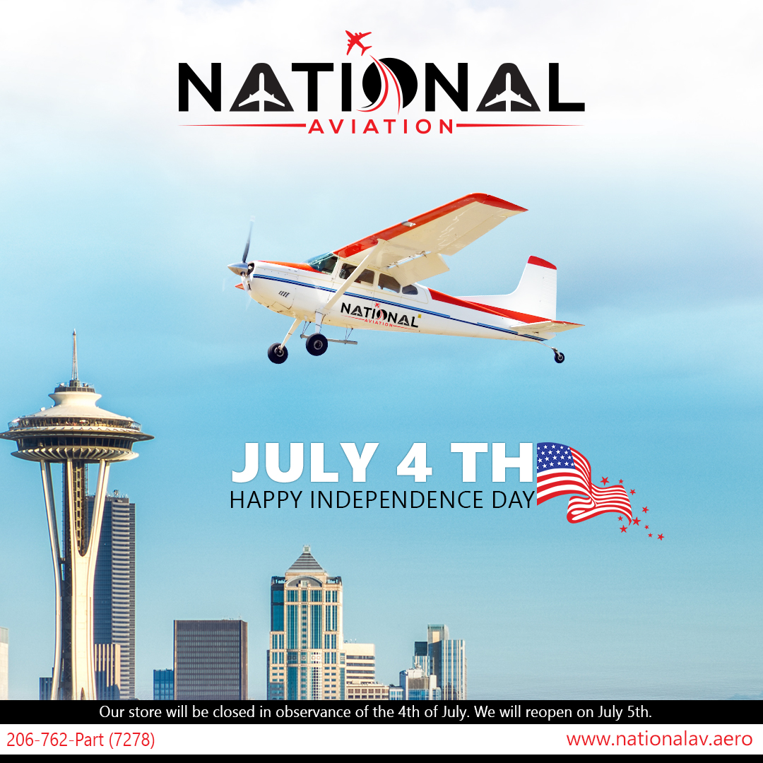 NationalAvInc's tweet photo. Fly high, stay safe, and have a fantastic Independence Day! ✈️

#NationalAviation #Aviation #AircraftParts #PilotSupplies #4thofJuly https://t.co/LwcCPxMK47