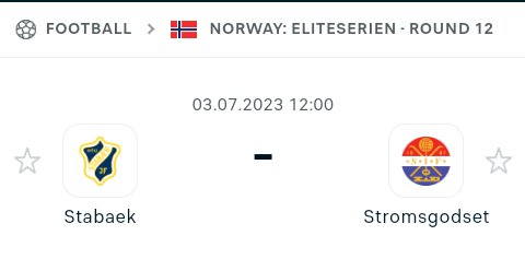 MONEYLINEMATH1S's tweet photo. #SOCCER ⚽🇳🇴 #NORWAY 

⚽🇳🇴 STABAEK (ML +125) 1u 

#Gamblingtwitter https://t.co/ujrqHcEuSs