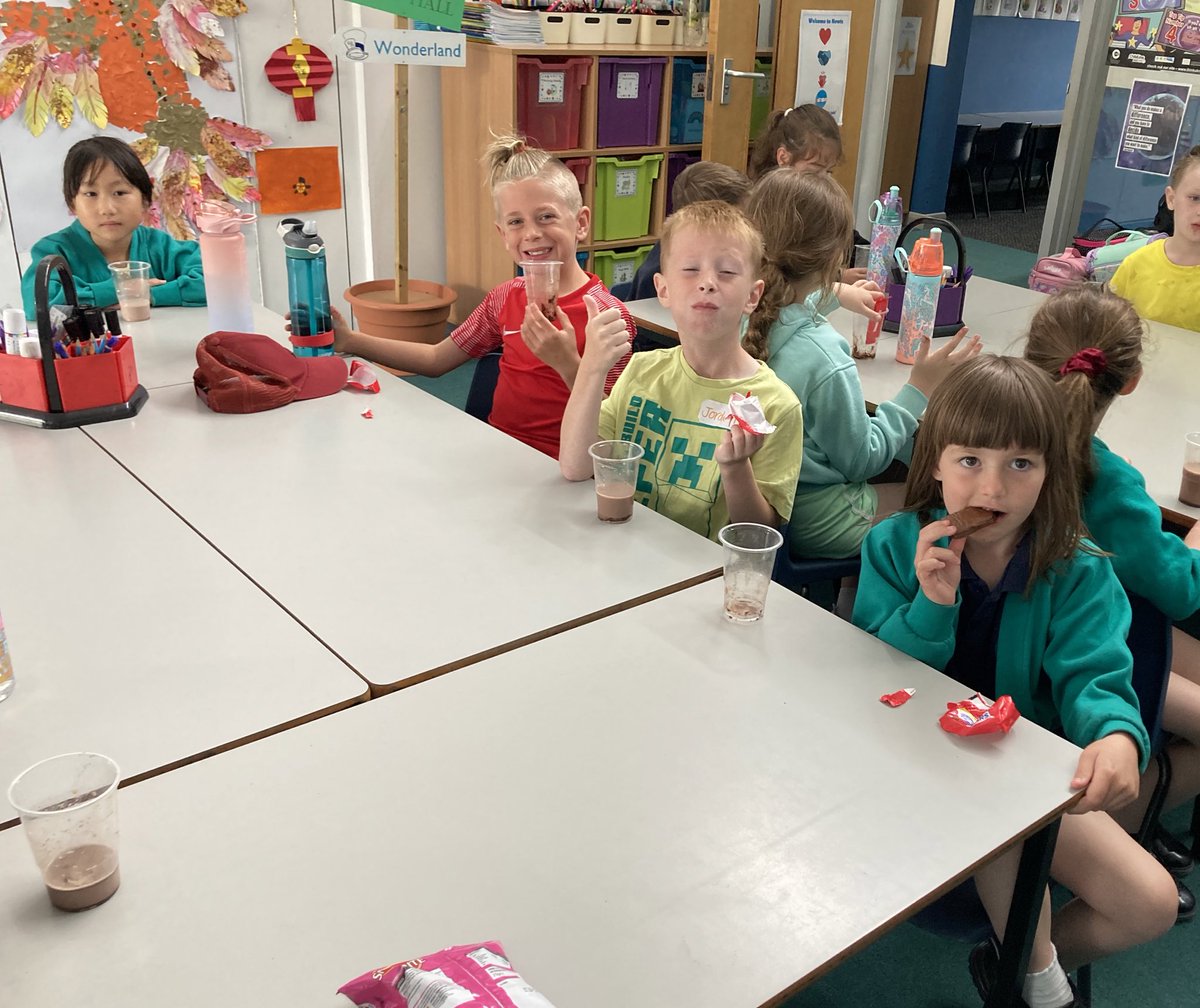 MrsMitchellLMS's tweet photo. Newts enjoying a nice cup of hot chocolate. Best way to warm up for Sports Day! 🏆@LongMeadowSch https://t.co/cEo8riOdkL