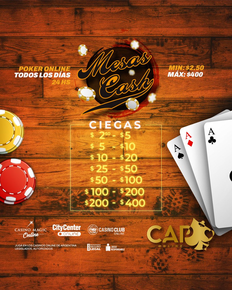 👉 Jugá poker online a la hora y el día que quieras.

📲 Toda la info en capoker.com.ar

#circuitoargentinodepoker #poker #pokerlife #quotes #strategy #pokerlifestyle #pokerplayer #game #gaming #onlinepoker #livepoker #mesascash