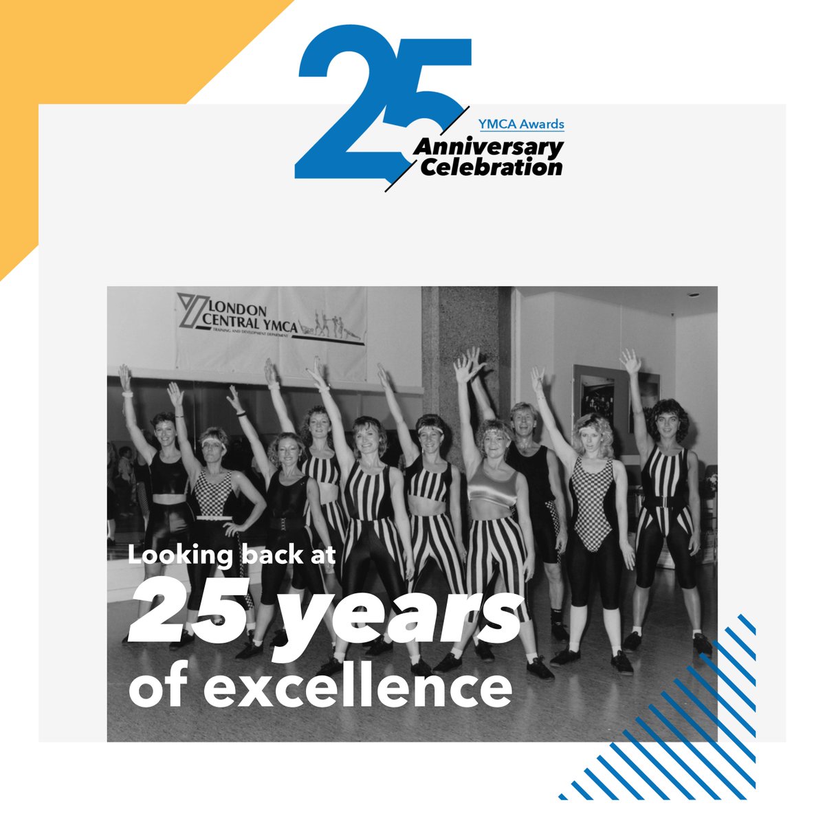 We’re almost 25 and we have a lot to celebrate! 🥳🎂 We were the first awarding organisation to specialise in #fitness, and we’re so proud of the positive impact we’ve made in the sector – more than 350,000 learners and over half a million certificates... so far! #ymcaawards