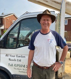 Mike Wensley, owner of #AllYourGardenNeedsLtd., one of the first companies to join the Club’s #BusinessPartnersScheme, was recently working near Rotarian Eddie Prescott who interrupted him for a quick chat and a photograph.