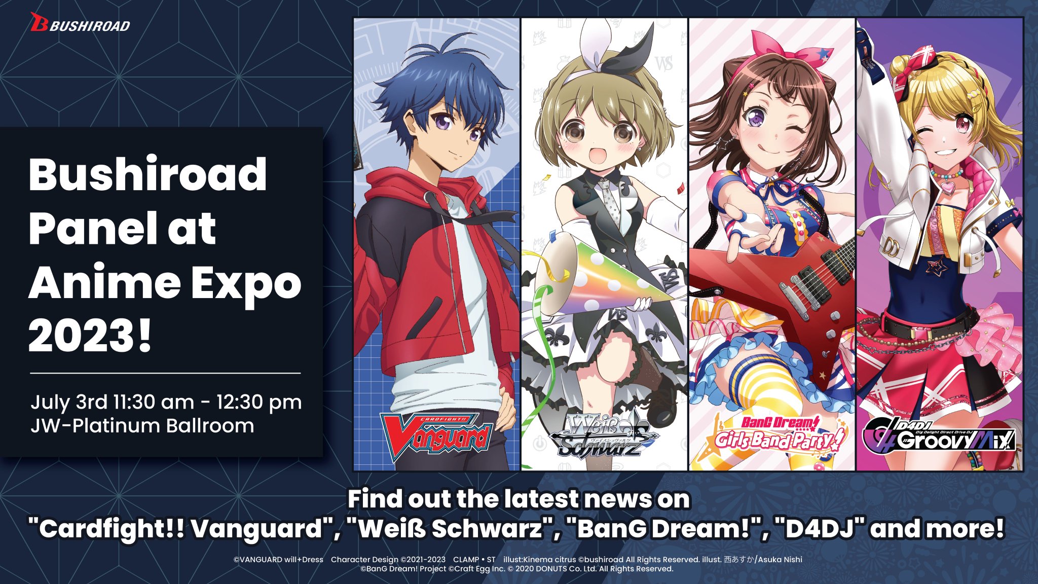 Bushiroad Global on Twitter "🎏 Bushiroad On The Road 2023 🎏 Bushiroad will be having a Panel at