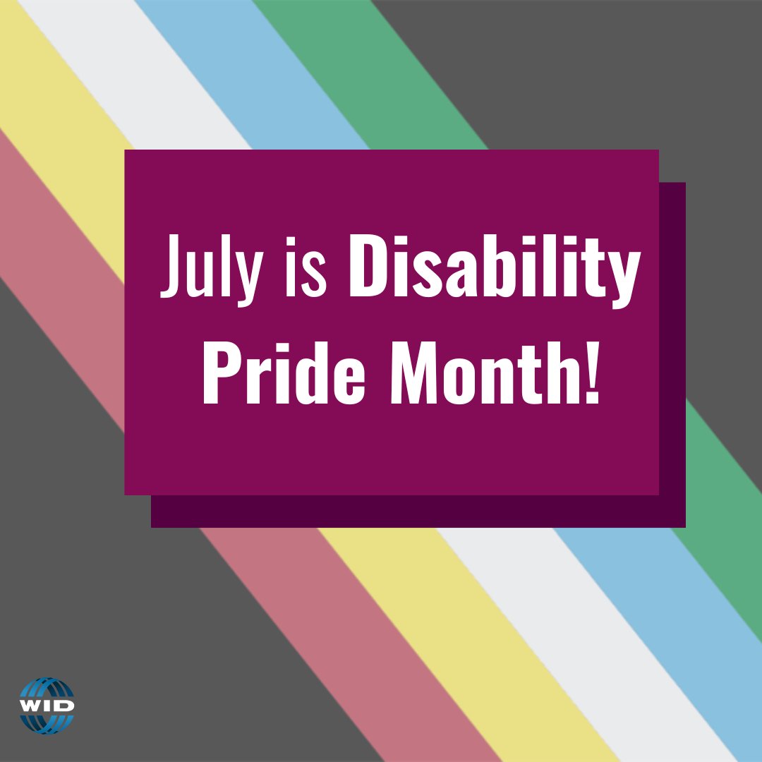 WID_org's tweet image. Happy #DisabilityPrideMonth! Here’s how it started and the symbolism of the Disability Pride flag!