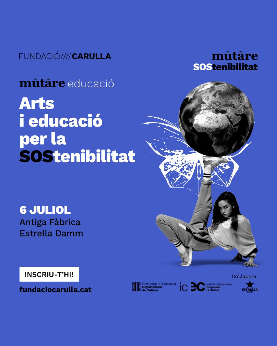 CodolEducacio's tweet photo. 🦋 🌎 Aquest dijous 6 des de @codoleducacio participarem a #MutareEducació de la @fundaciocarulla fent un tastet de les propostes #educatives i culturals del @museudelavidarural que treballen la sostenibilitat mitjançant les arts.
Ens hi trobem? 👇https://t.co/450icFneek https://t.co/rdI4vCGPlu
