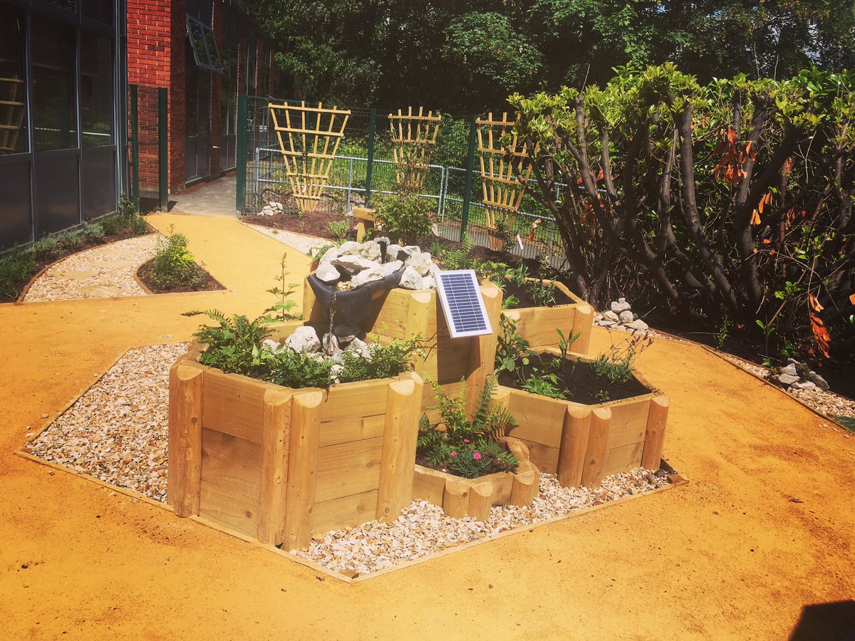 WildscapesCoop's tweet photo. The new #sensory #garden for Treetops @TGARedditch, a space where students can enjoy the variety of #scented #perennials and #climbers and the gentle sound of the self filling #waterfeature 

We hope the staff and students at TGA Redditch have many years of enjoyment. https://t.co/wDkI4hzC8Z