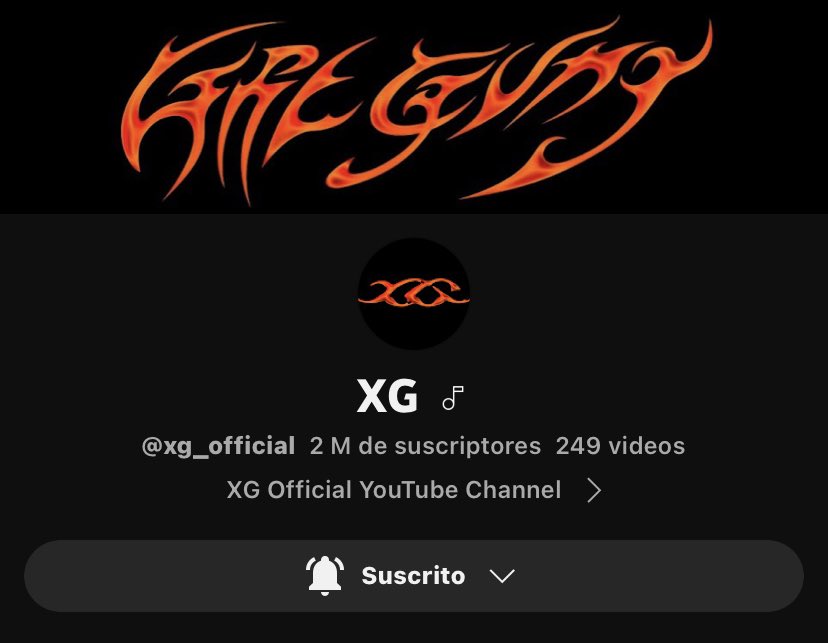 XGCHILEOFICIAL's tweet photo. INFO 📌

La cuenta oficial de Youtube de XG superó los 2M de suscriptores ‼️

#XG #GRLGVNG @XGOfficial_ https://t.co/8LrlXXFSby