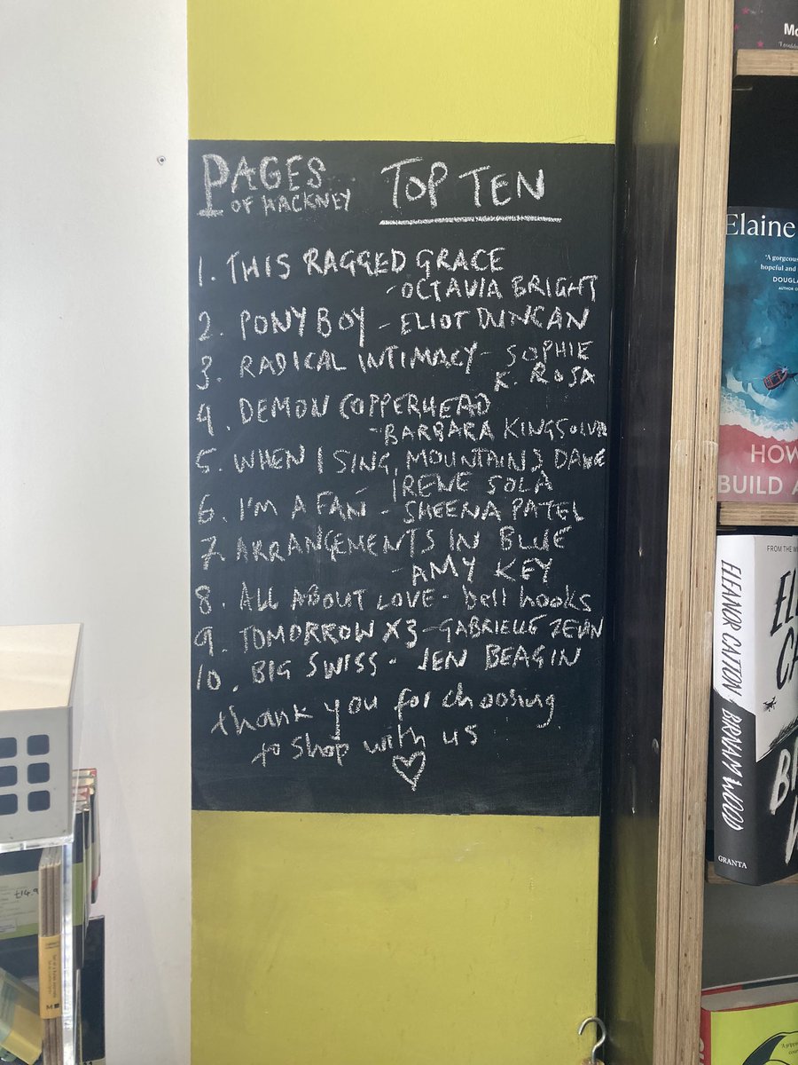It’s our top ten for June! ☀️📚Sailing straight into the top spot is @octaviabright_ with her beautiful memoir This Ragged Grace 🌀💚 Congrats also to @semantic_rush going straight in at number 2 with Pony Boy!⚡️Also new to the board: @sophiekrosa with Radical Intimacy