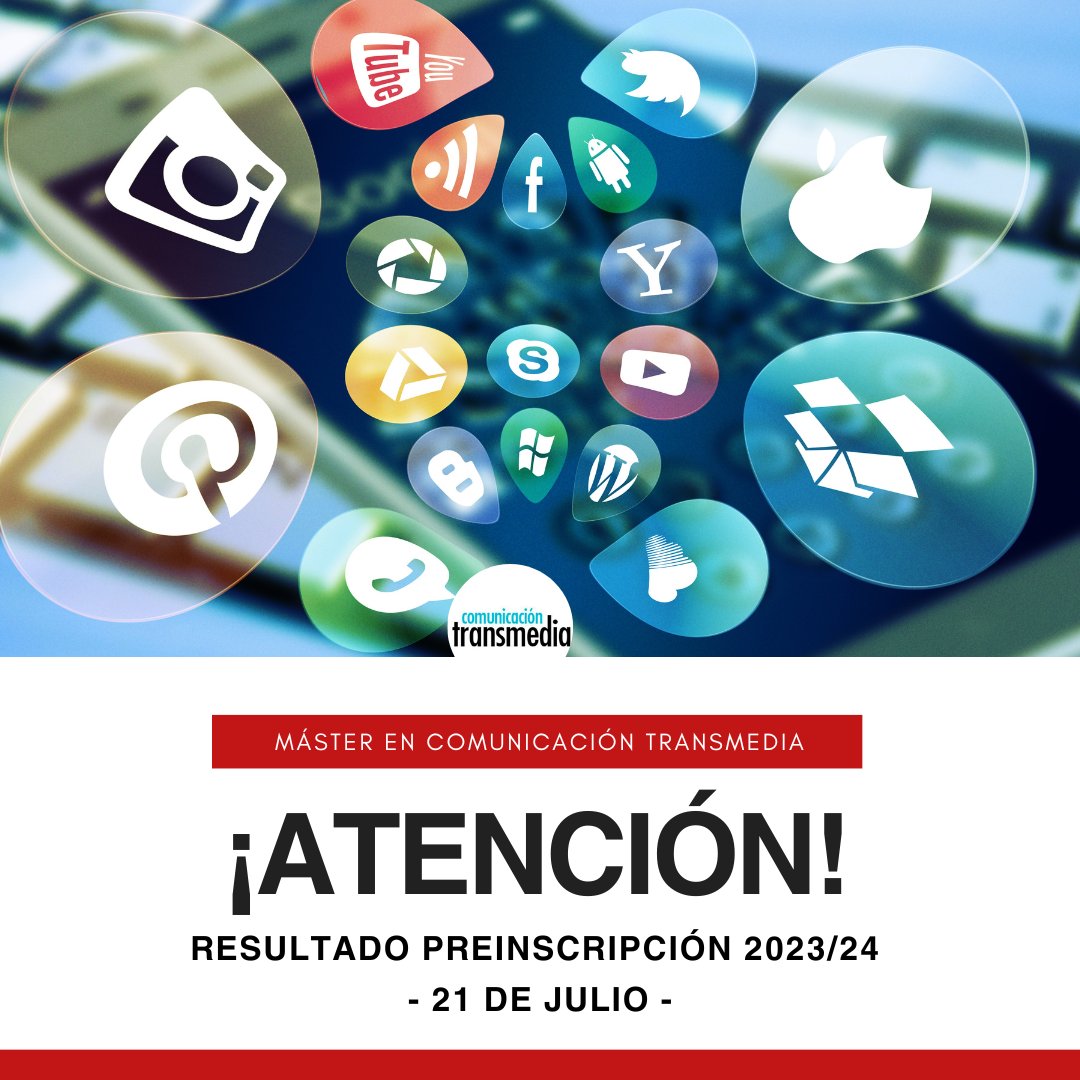 Máster en Comunicación Transmedia 🤳 tweet media
