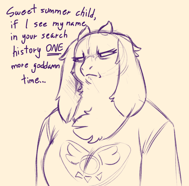 GooLeeDoodlee's tweet photo. Rauru brainrot turned into Toriel brainrot https://t.co/mg8hkEnYss