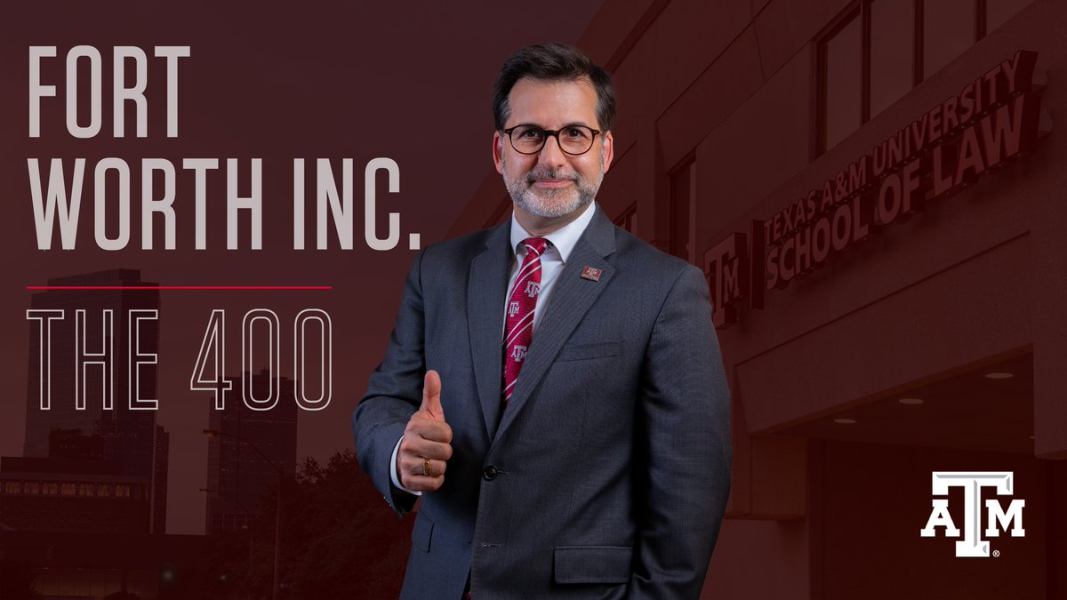 TAMULawSchool's tweet photo. We can think of at least 400 reasons to celebrate! #FortWorth400

Full story: https://t.co/jR2xHDHLnZ https://t.co/Pg3ArIfQp3